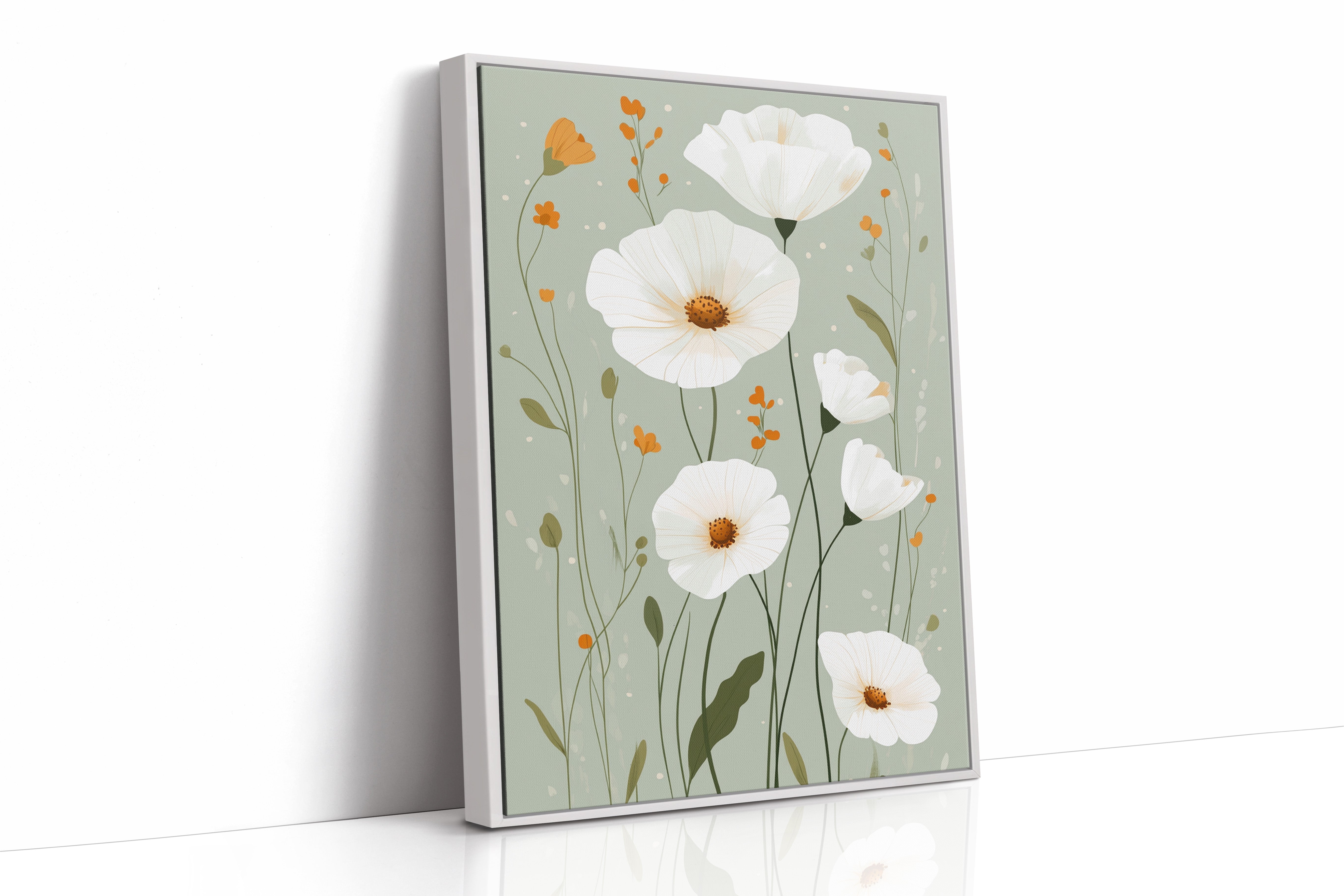 AL0020 - White Framed Canvas image 1