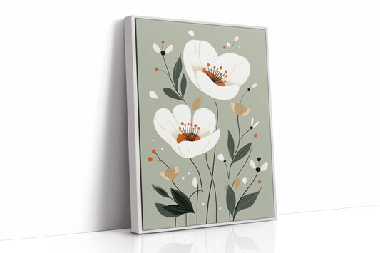 AL0021 - White Framed Canvas image 1