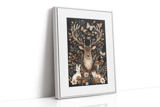 AL0024 - Premium Art Print - White Framed Canvas image 1