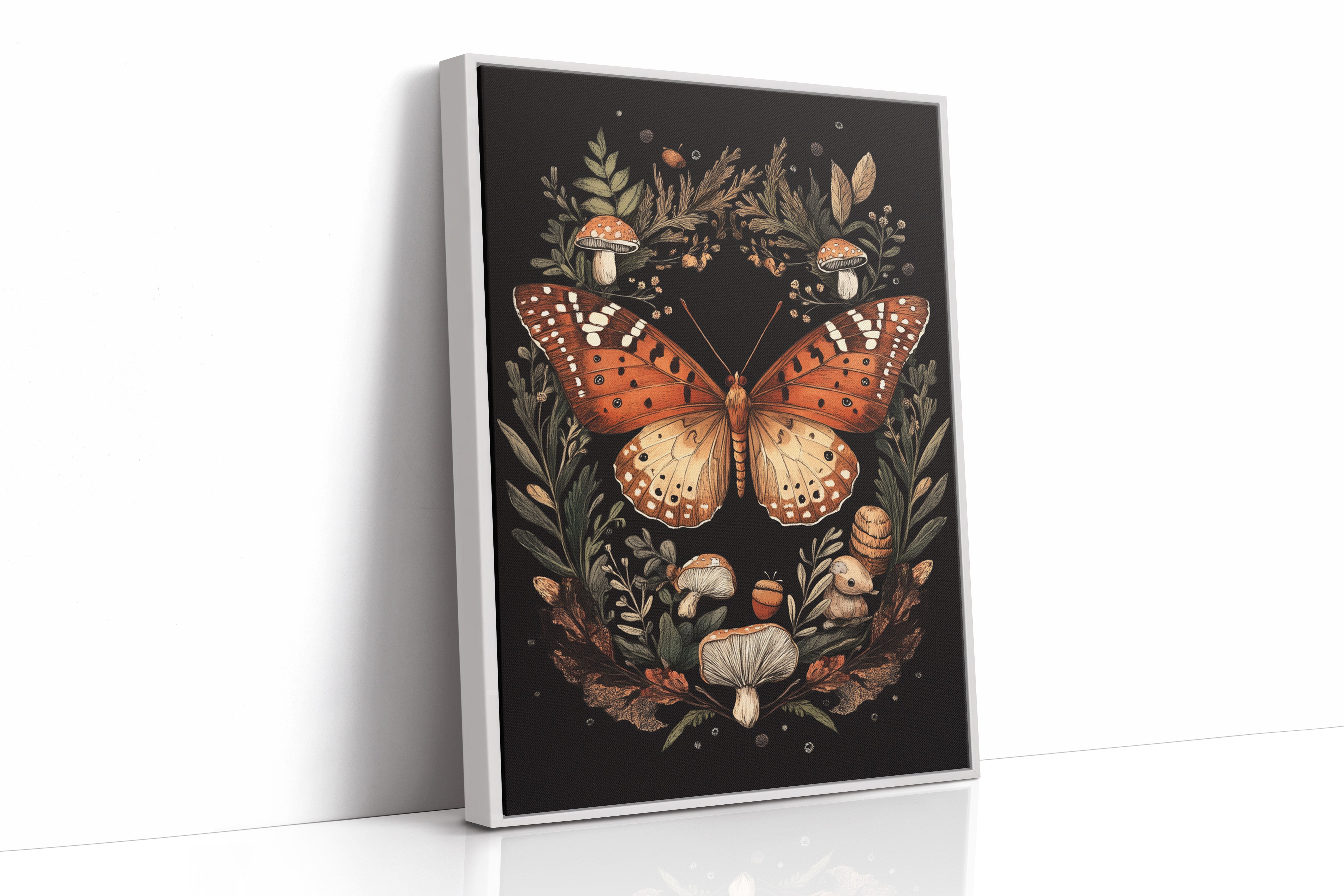 AL0026 - Premium Art Print - White Framed Canvas image 1