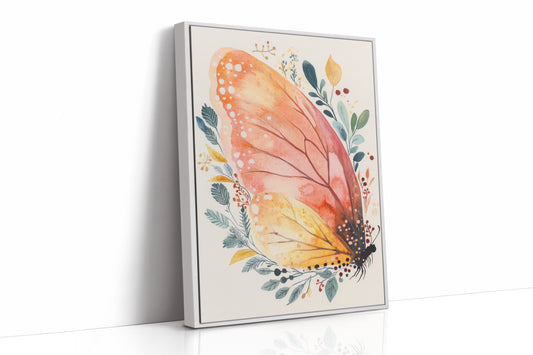 AL0027 - Premium Art Print - White Framed Canvas image 1