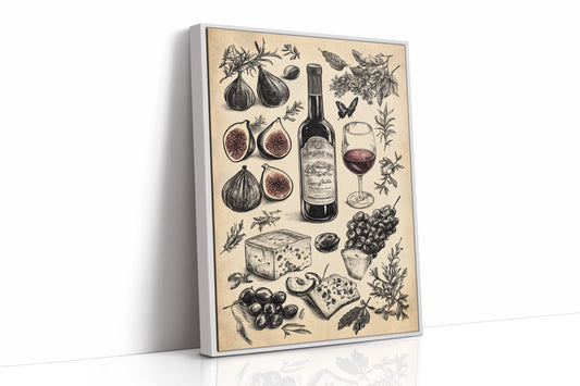AL0035 - Premium Art Print - White Framed Canvas image 1