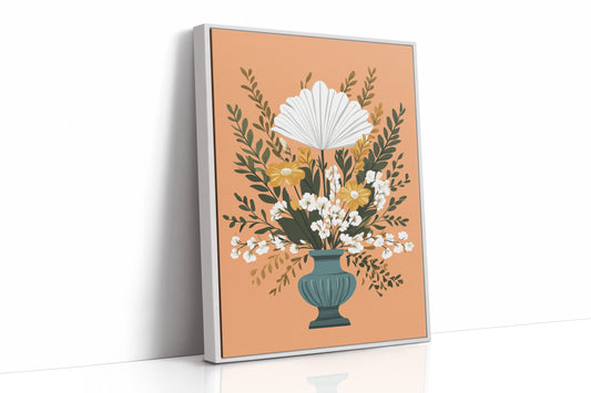 AL0036 - Premium Art Print - White Framed Canvas image 1