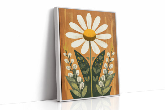 AL0037 - Premium Art Print - White Framed Canvas image 1