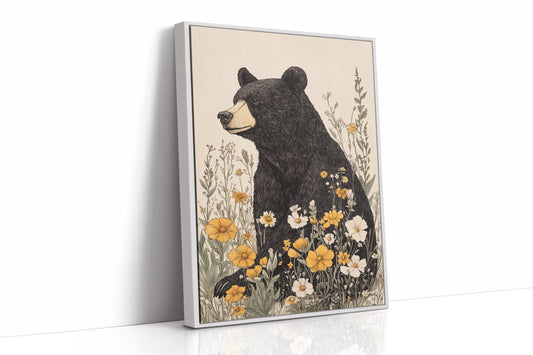 AL0039 - Premium Art Print - White Framed Canvas image 1