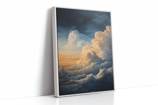 AL0043 - Premium Art Print - White Framed Canvas image 1