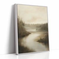 AL0047 - Premium Art Print - White Framed Canvas image 1
