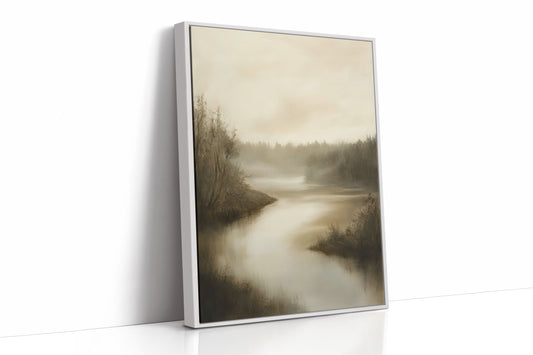 AL0047 - Premium Art Print - White Framed Canvas image 1