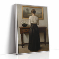 AL0048 - Premium Art Print - White Framed Canvas image 1