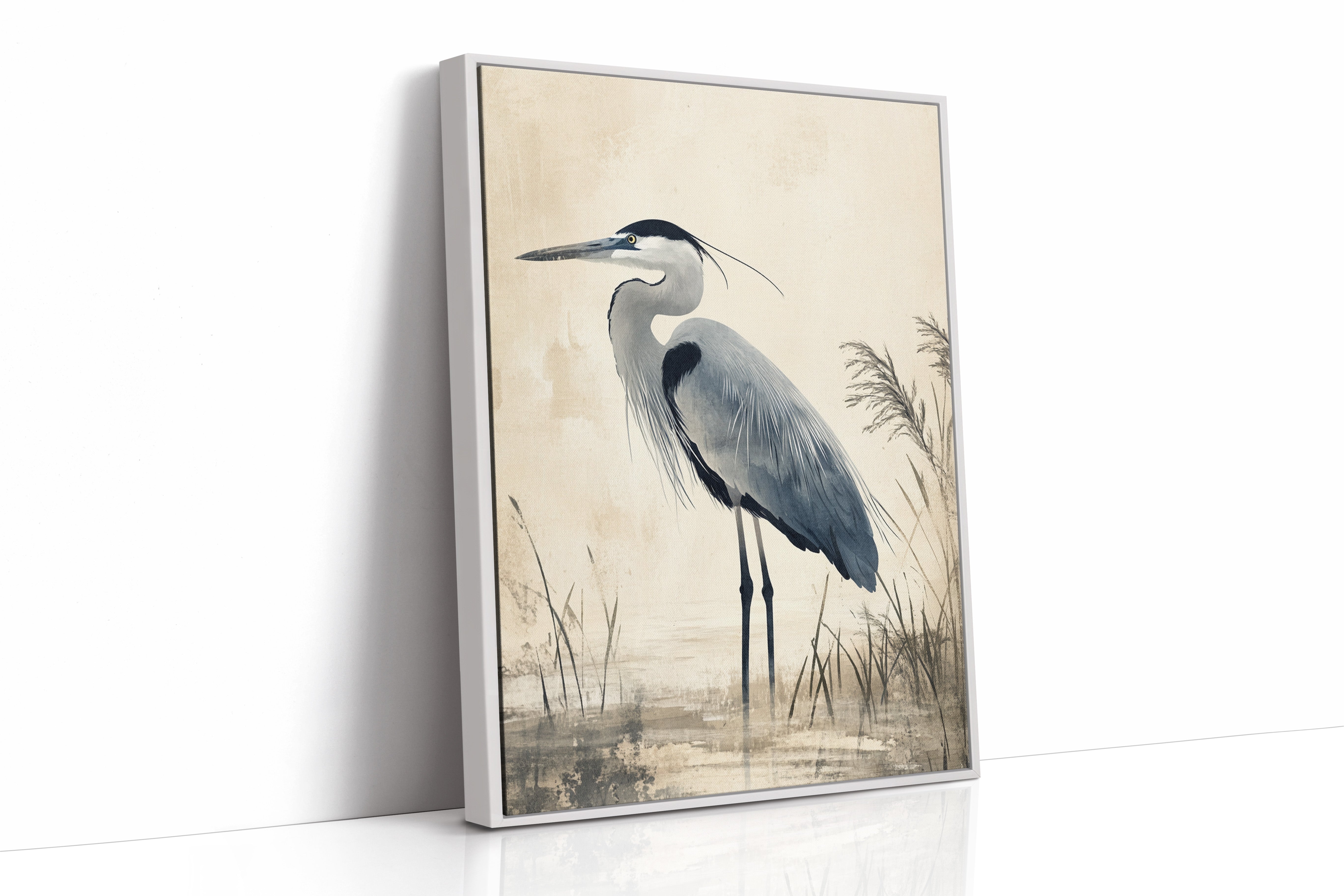 AL0054 - Premium Art Print - White Framed Canvas image 1