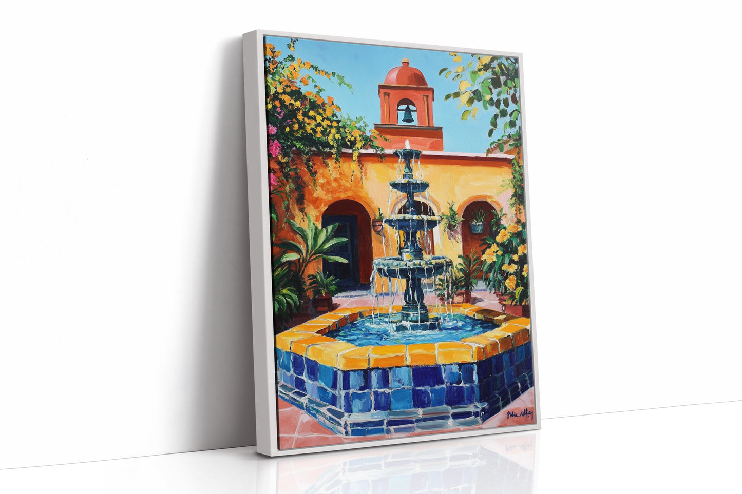 AL0061 - Premium Art Print - White Framed Canvas image 1