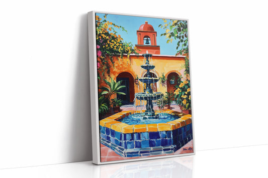 AL0061 - Premium Art Print - White Framed Canvas image 1