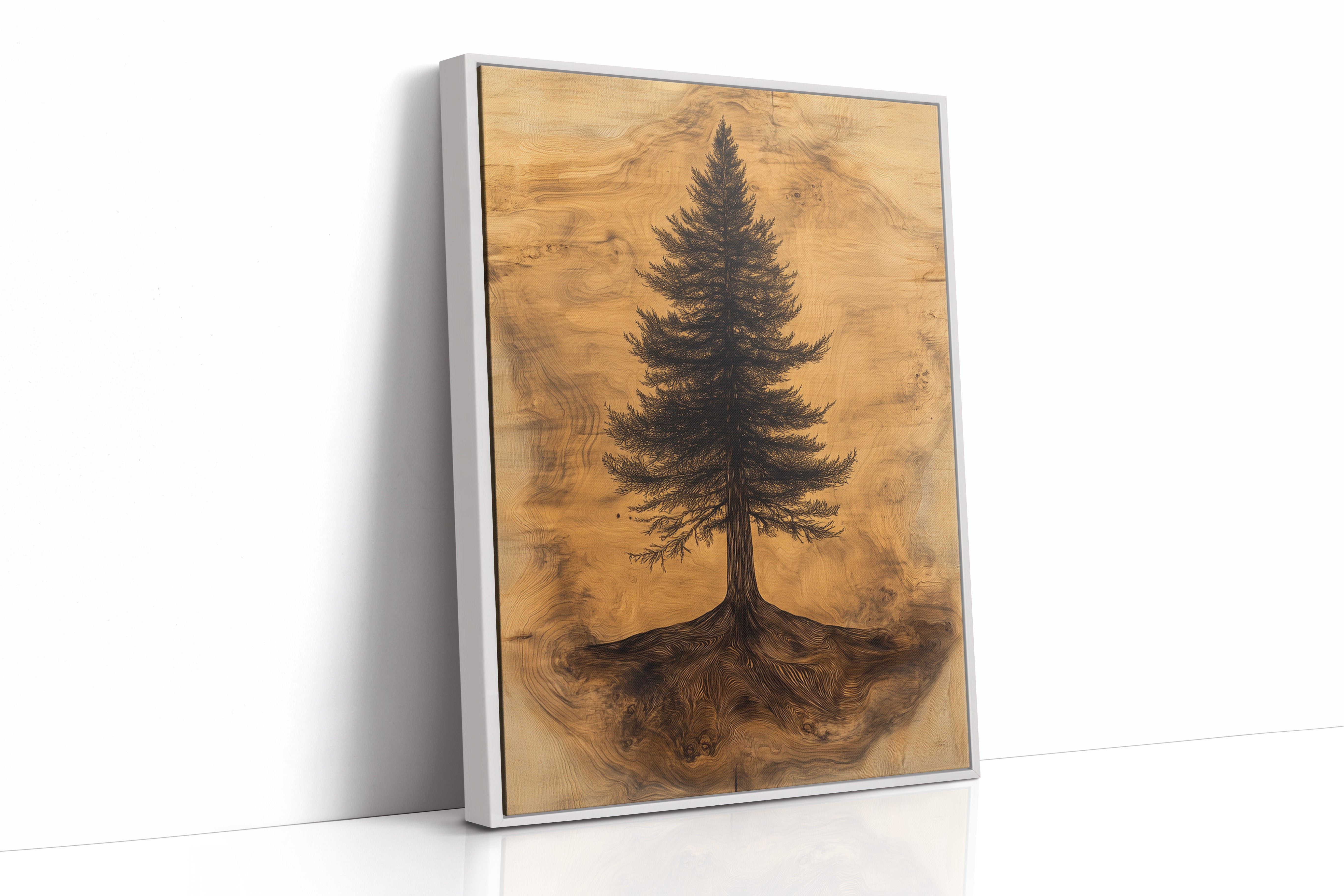 AL0065 - Premium Art Print - White Framed Canvas image 1