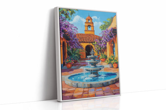 AL0067 - Premium Art Print - White Framed Canvas image 1