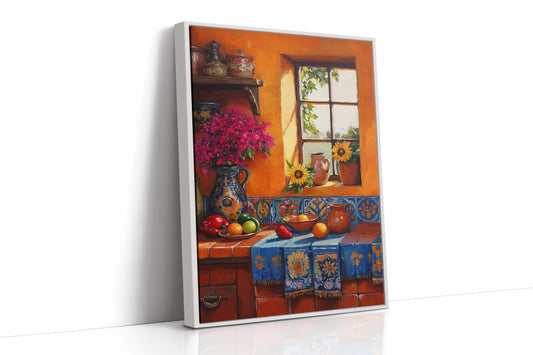 AL0068 - Premium Art Print - White Framed Canvas image 1