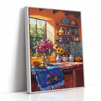AL0069 - Premium Art Print - White Framed Canvas image 1