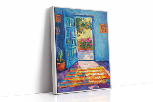 AL0070 - Premium Art Print - White Framed Canvas image 1