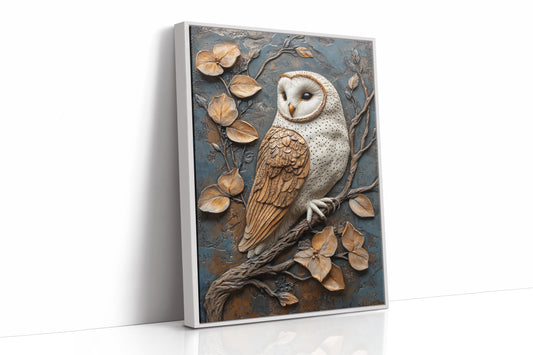 AL0075 - Premium Art Print - White Framed Canvas image 1