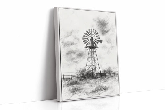 AL0076 - Premium Art Print - White Framed Canvas image 1