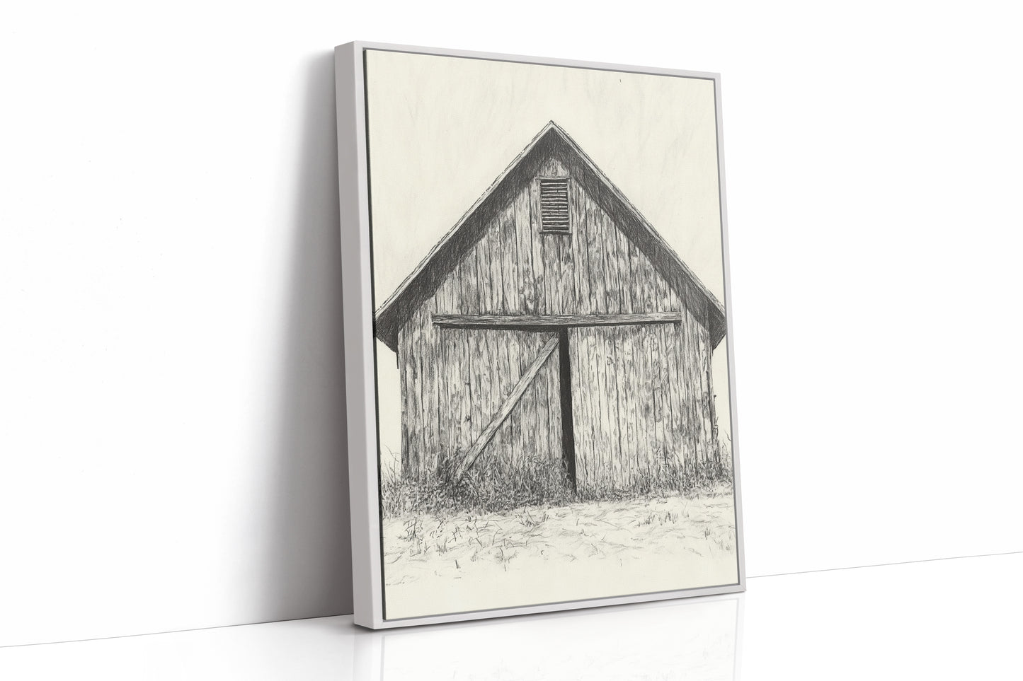 AL0079 - Premium Art Print - White Framed Canvas image 1