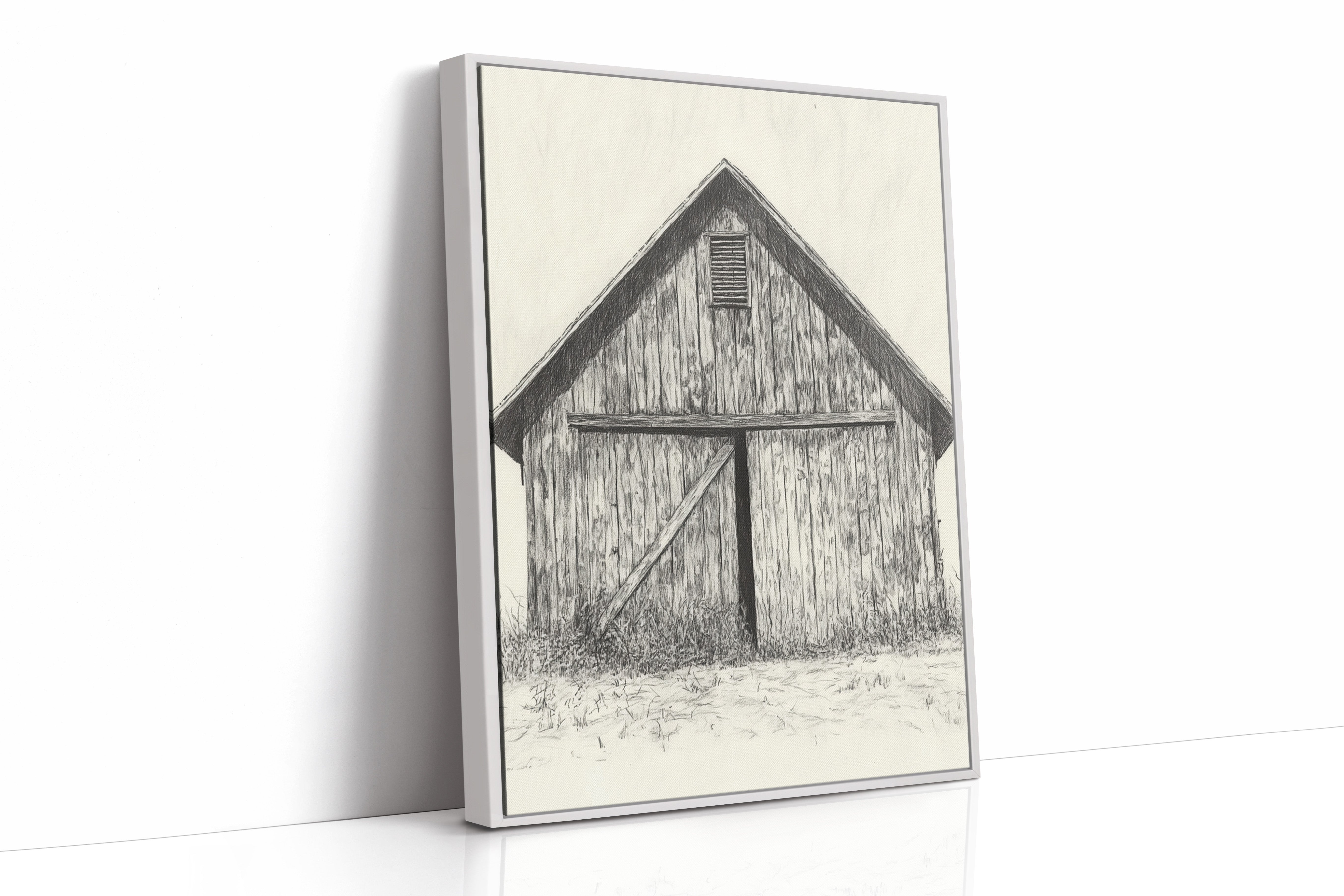 AL0079 - Premium Art Print - White Framed Canvas image 1