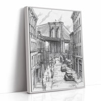 AL0087 - Premium Art Print - White Framed Canvas image 1