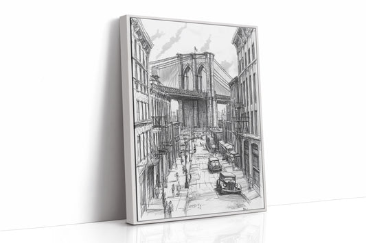 AL0087 - Premium Art Print - White Framed Canvas image 1