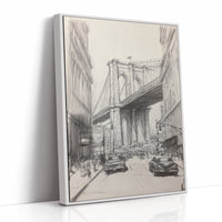 AL0088 - Premium Art Print - White Framed Canvas image 1