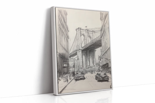 AL0088 - Premium Art Print - White Framed Canvas image 1