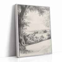 AL0089 - Premium Art Print - White Framed Canvas image 1