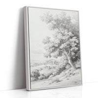 AL0090 - Premium Art Print - White Framed Canvas image 1