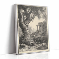 AL0091 - Premium Art Print - White Framed Canvas image 1