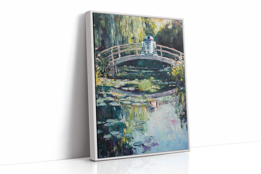 AL0093 - Premium Art Print - White Framed Canvas image 1