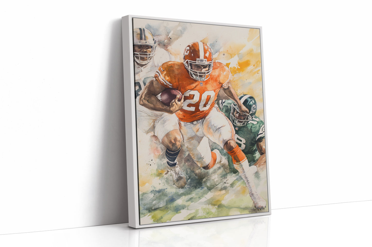 AL0094 - Premium Art Print - White Framed Canvas image 1