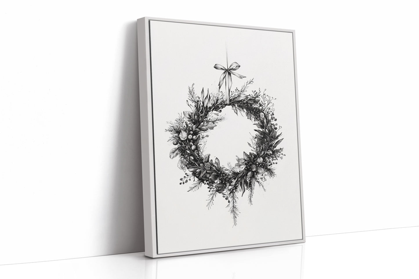 AL0095 - Premium Art Print - White Framed Canvas image 1