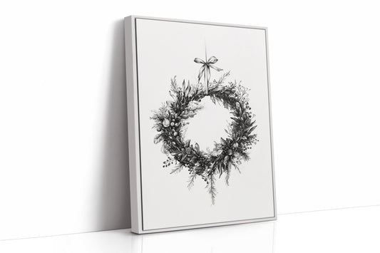 AL0095 - Premium Art Print - White Framed Canvas image 1