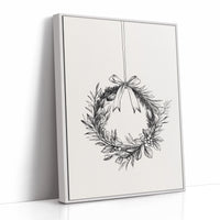 AL0096 - Premium Art Print - White Framed Canvas image 1