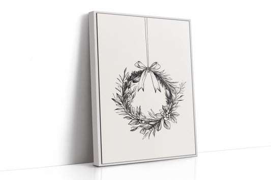 AL0096 - Premium Art Print - White Framed Canvas image 1