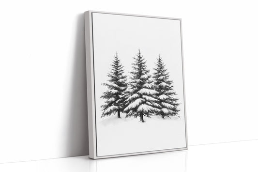 AL0097 - Premium Art Print - White Framed Canvas image 1