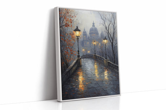 AL0102 - Premium Art Print - White Framed Canvas image 1
