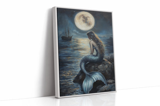 AL0103 - Premium Art Print - White Framed Canvas image 1