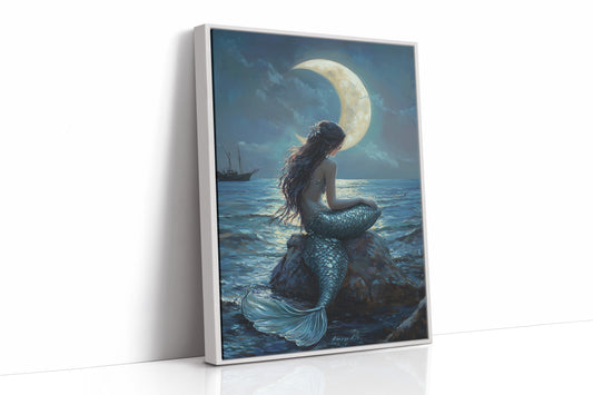 AL0104 - Premium Art Print - White Framed Canvas image 1