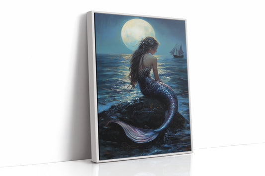 AL0105 - Premium Art Print - White Framed Canvas image 1