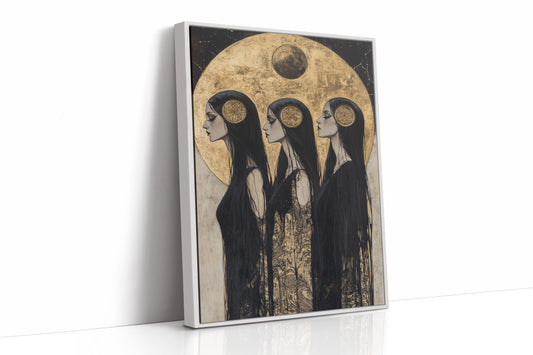 AL0106 - Premium Art Print - White Framed Canvas image 1
