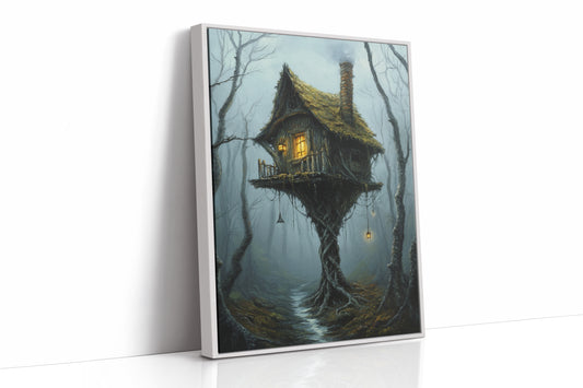 AL0107 - Premium Art Print - White Framed Canvas image 1