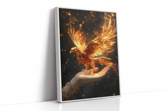 AL0111 - Premium Art Print - White Framed Canvas image 1
