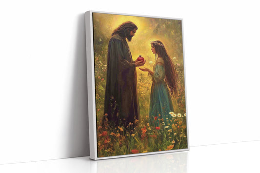 AL0112 - Premium Art Print - White Framed Canvas image 1