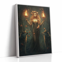 AL0113 - Premium Art Print - White Framed Canvas image 1
