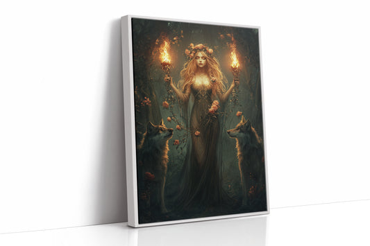 AL0113 - Premium Art Print - White Framed Canvas image 1