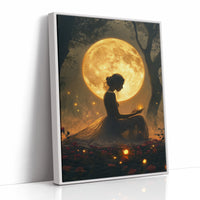 AL0114 - Premium Art Print - White Framed Canvas image 1